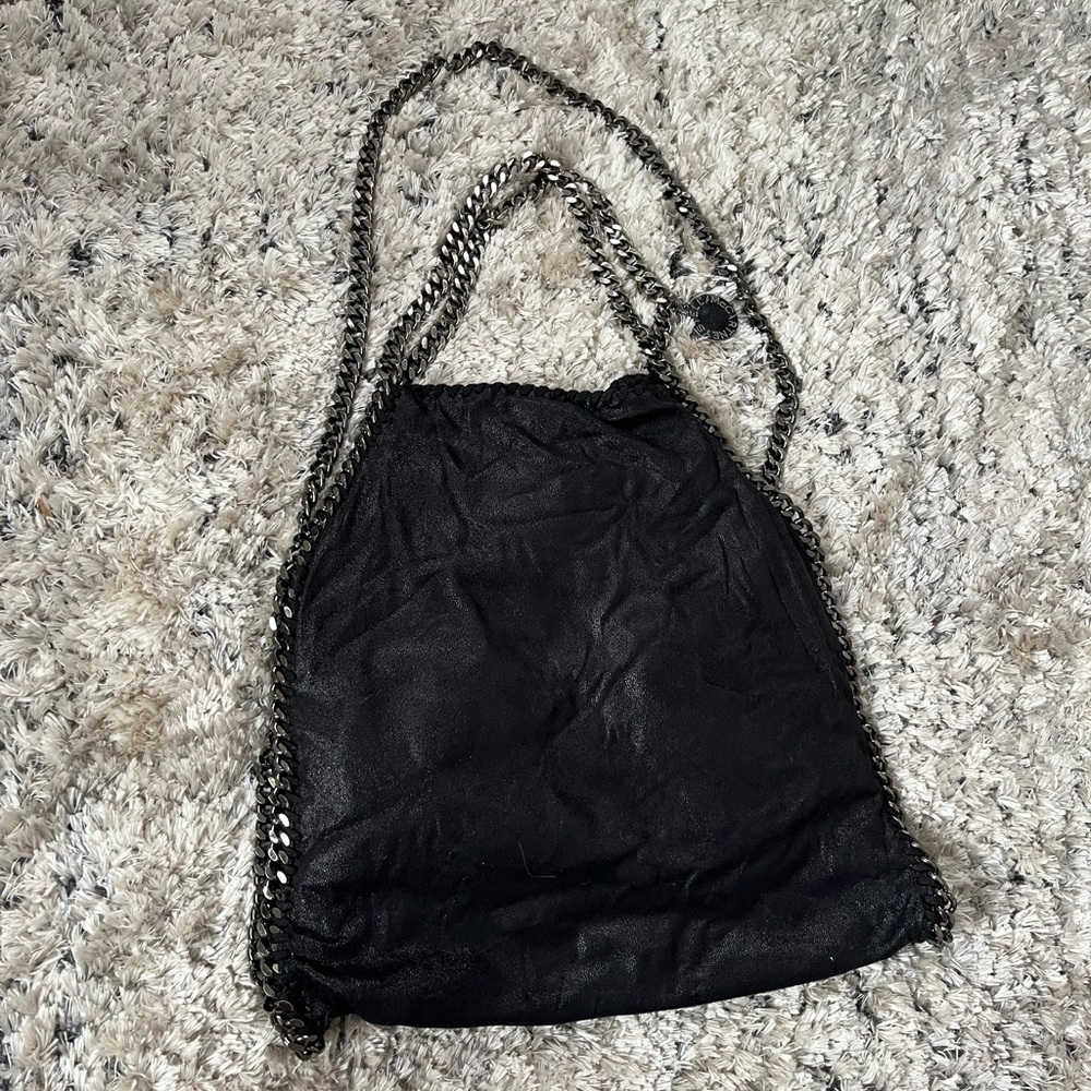 STELLA MCCARTNEY large Falabella Shoulder tote Metallic black